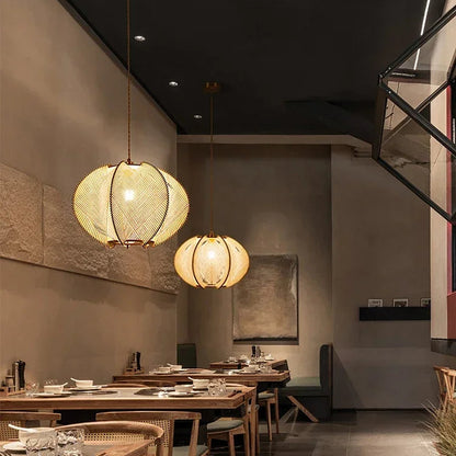 TerraWeave Lotus Pendant Light