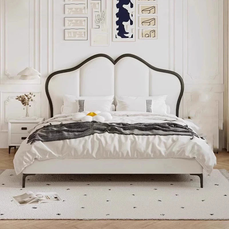 Ivory Halo Arch Bed Frame