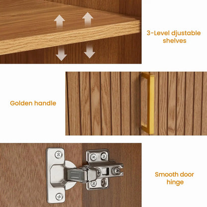 RoyalCraft Linea Fluted Buffet Cabinet