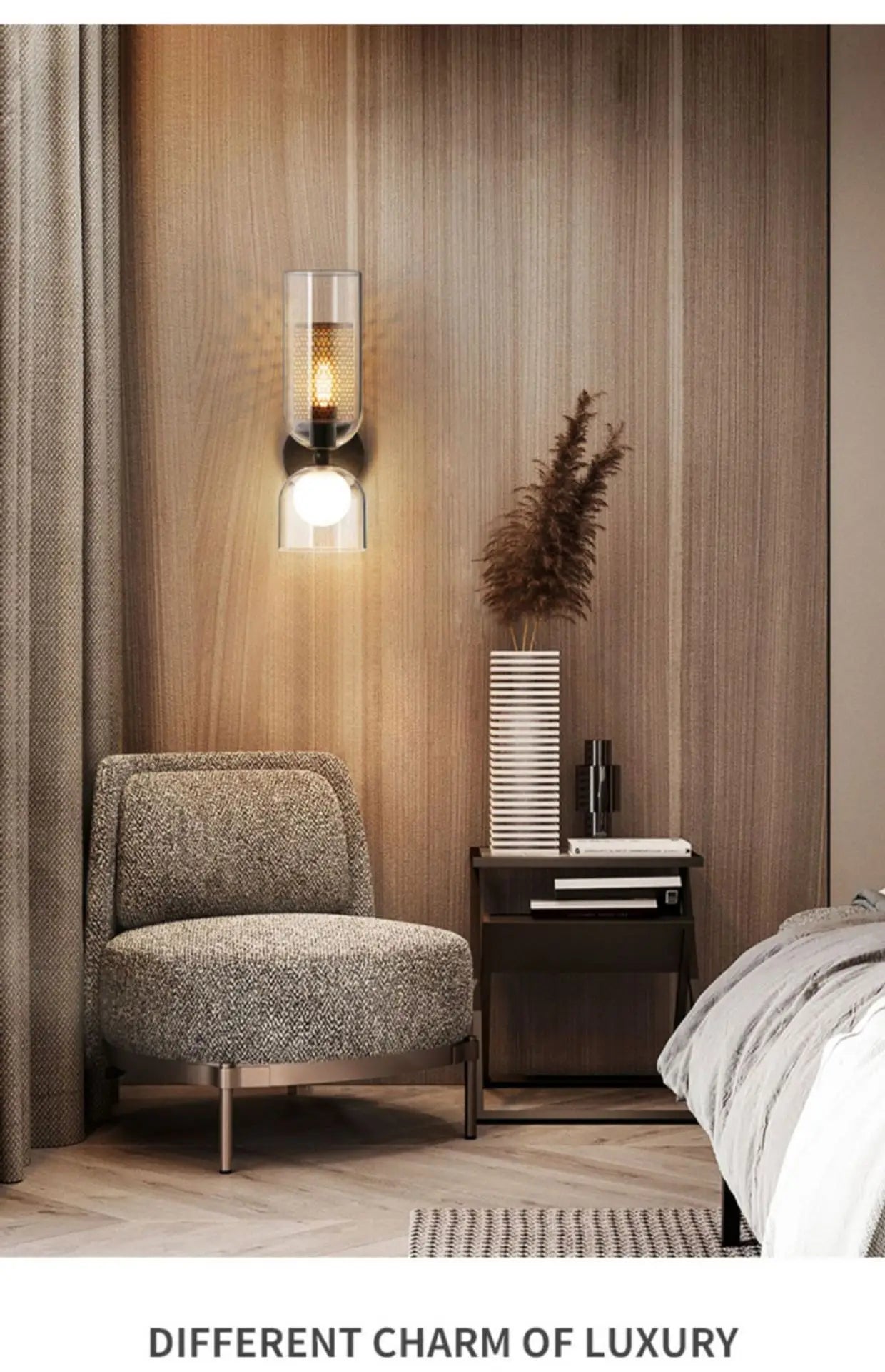 Dualis Ember Glass Wall Sconce