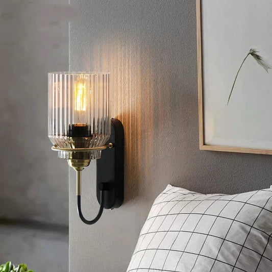 Arcéa Ribbed Glass Wall Sconce