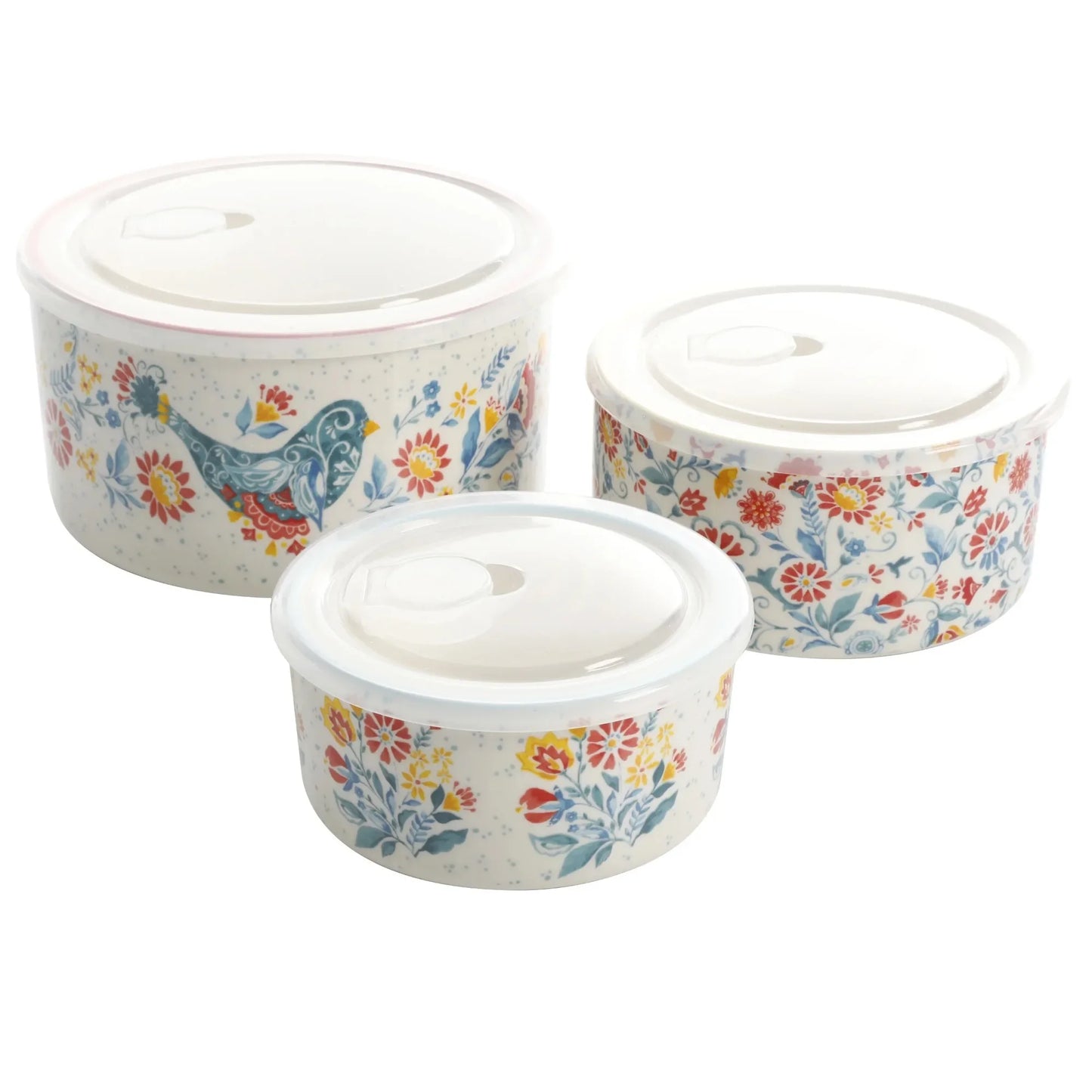 Bloom & Rooster 6-Piece Ceramic Nesting Bowl Set