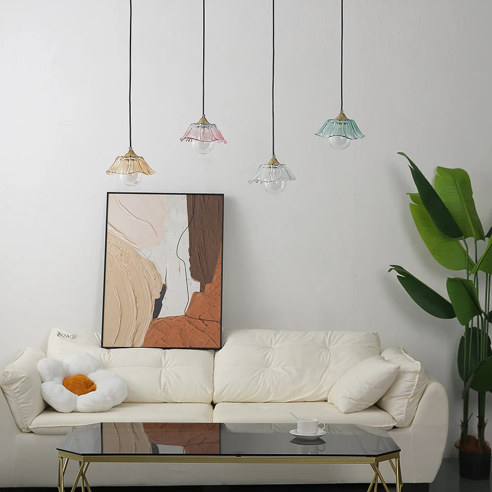 Petaluxe Glass Bloom Pendant Light