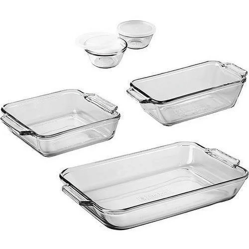 ClearBake Essentials 7-Piece Glass Bakeware Set