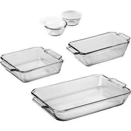 ClearBake Essentials 7-Piece Glass Bakeware Set