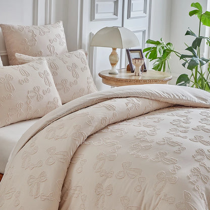 Blush Ribbon Whisper Duvet Set