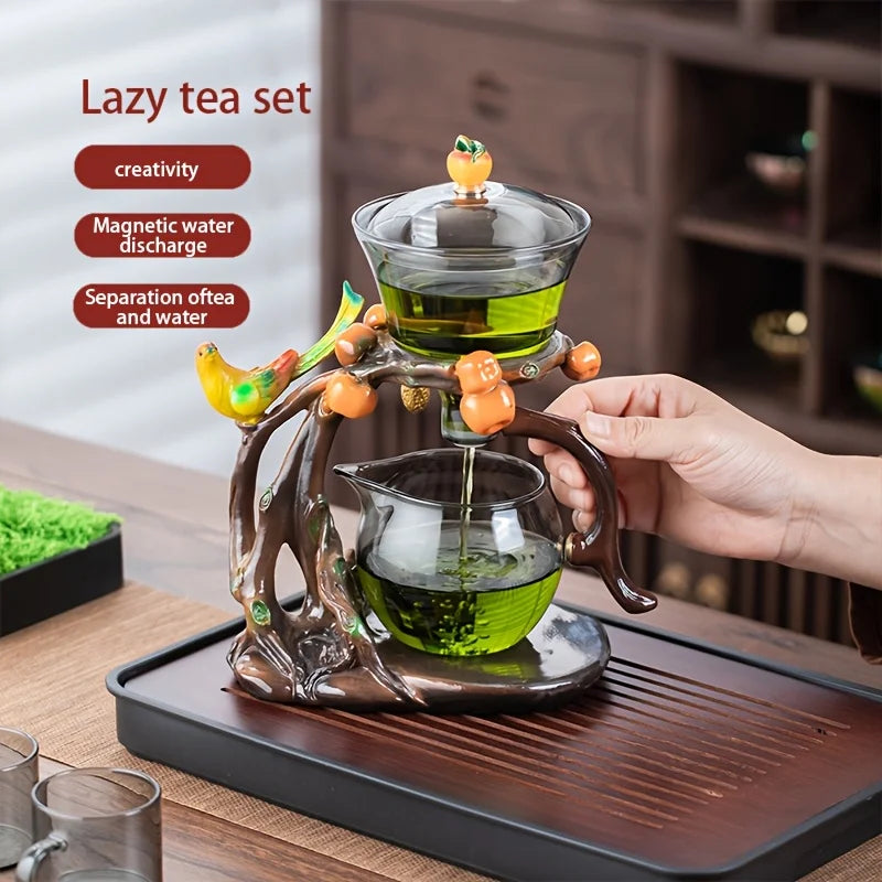 AmberBranch™ Teapot Pour Ritual Set