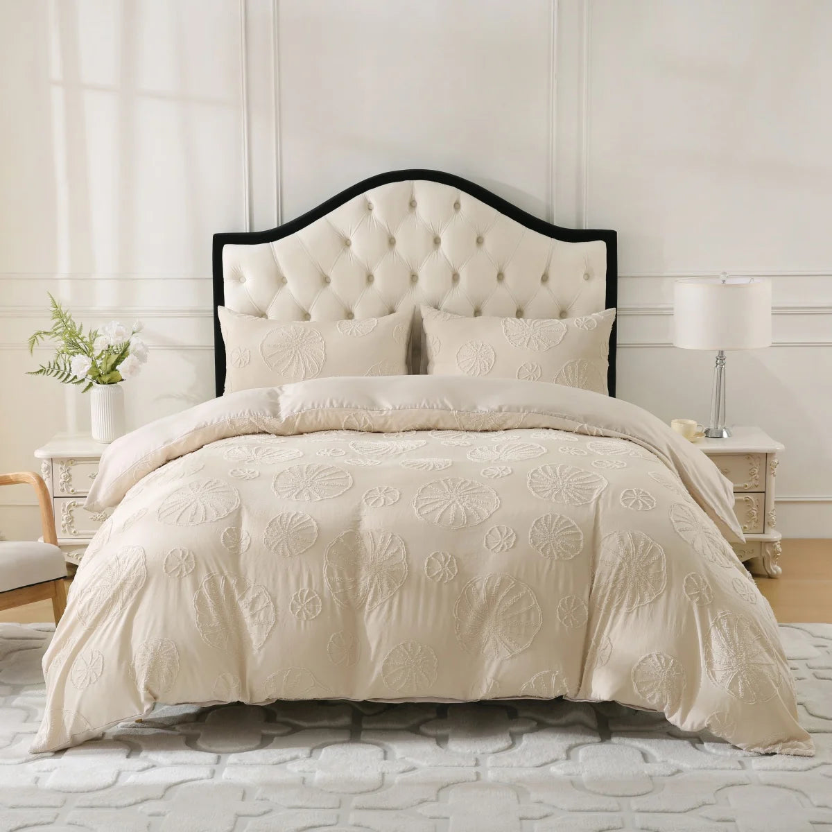 Melissa Tufted Circle Duvet Cover Set