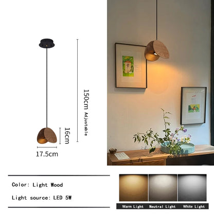 Nomad Petal Wooden Pendant Light