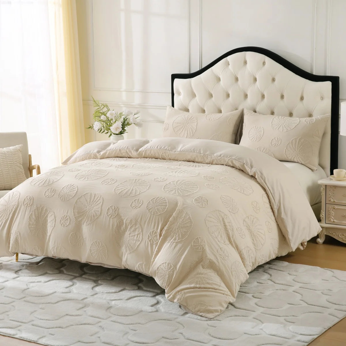 Melissa Tufted Circle Duvet Cover Set