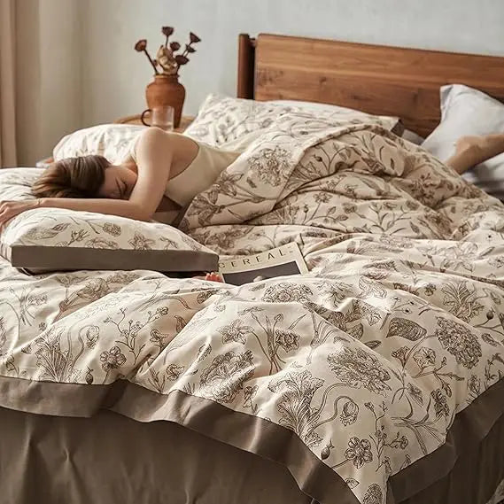 Botanical Reverie 100% Cotton Duvet Cover Set