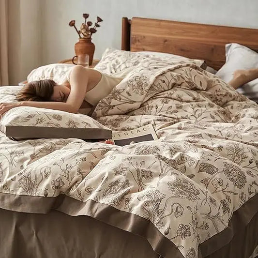 Botanical Reverie 100% Cotton Duvet Cover Set