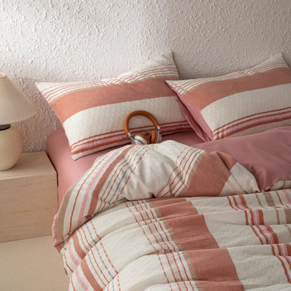 NORDÉLLE Cotton Stripe Duvet Cover Set