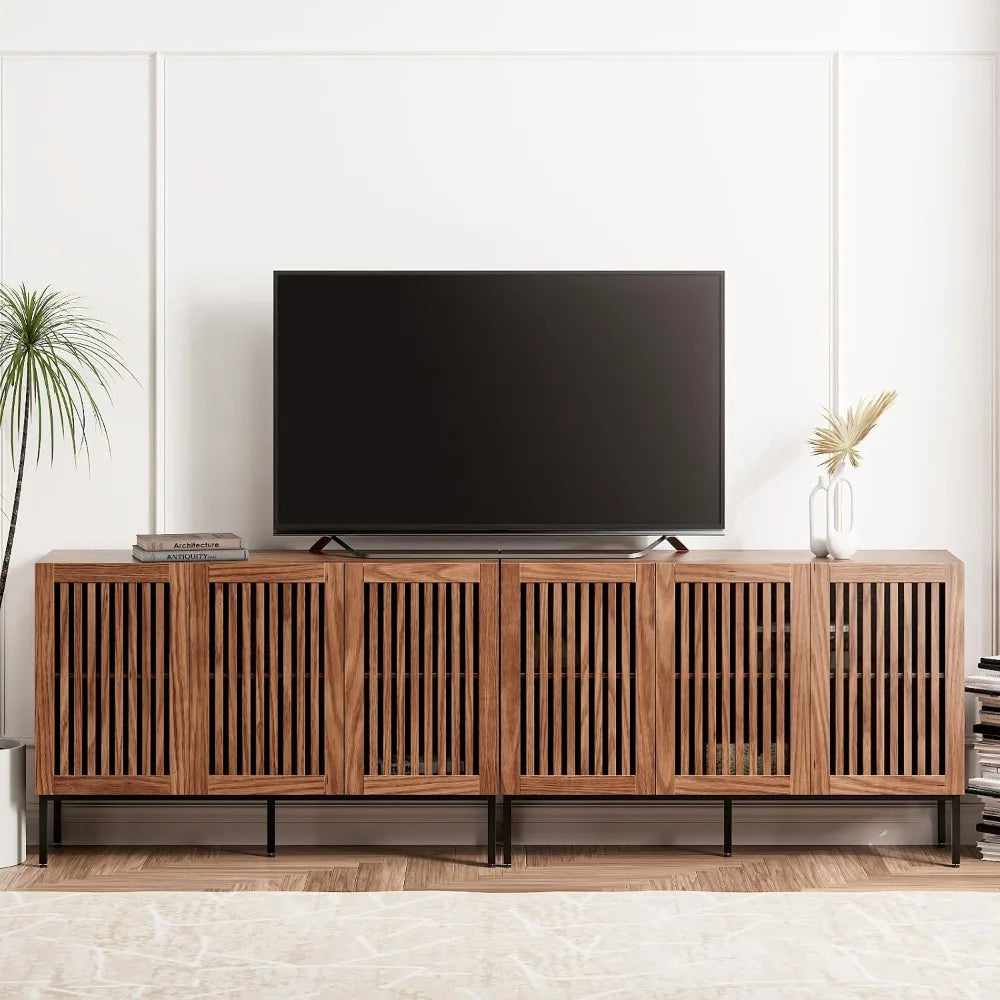 Alderline Slatted Media Console