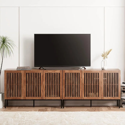 Alderline Slatted Media Console