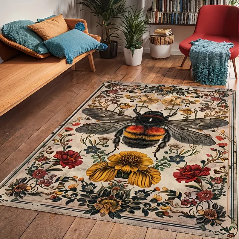 Botanical Guardian Bee Rug