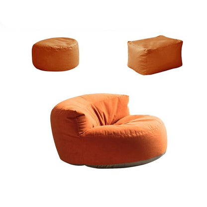 Chenille Bean Bag Pouf Chair Set