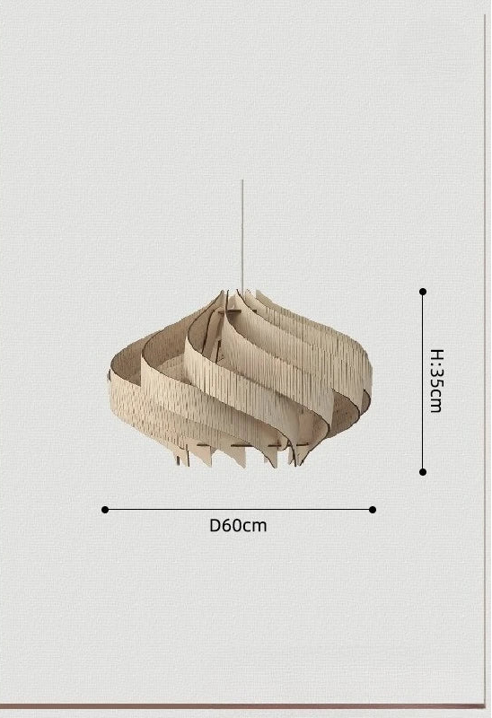 Crescent Swirl Pendant Light