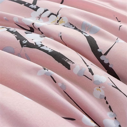 Sakura Spring Pink Duvet Cover Set