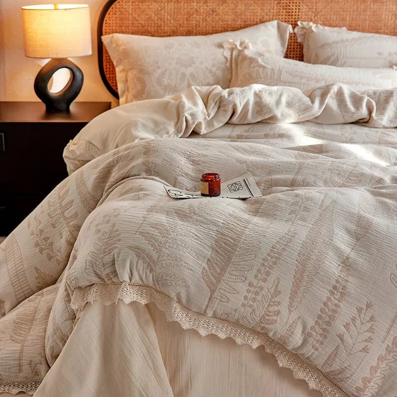 Whisper Fern Jacquard Duvet Set