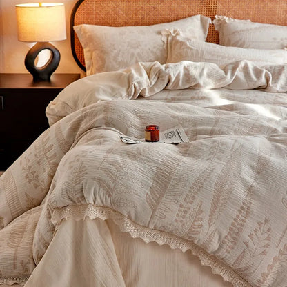 Whisper Fern Jacquard Duvet Set