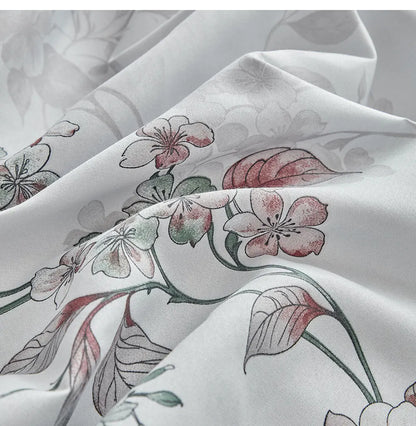 Moonlit Blossom Pom-Pom Duvet Set