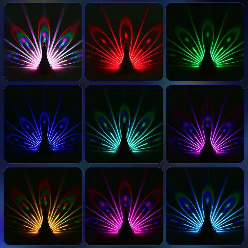 Peacock Glow Wall Light