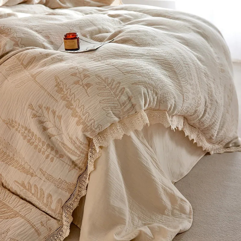 Whisper Fern Jacquard Duvet Set