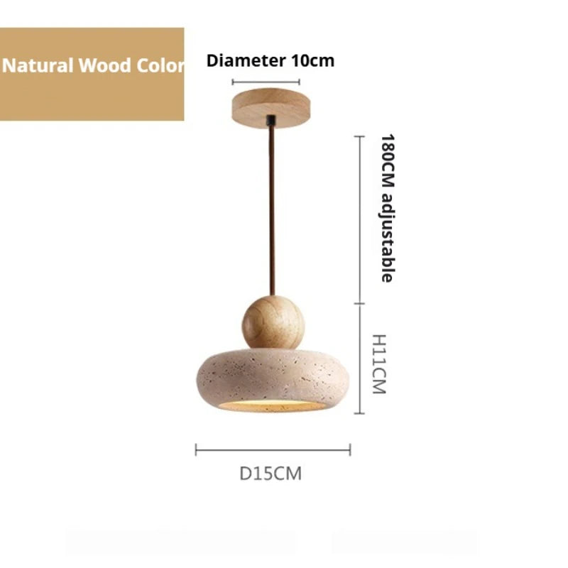 Auralith Stone Halo Pendant Light