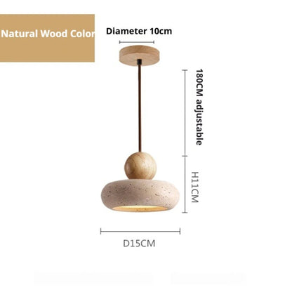 Auralith Stone Halo Pendant Light