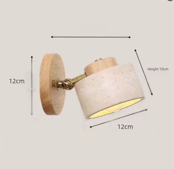 Terra Oak Halo Wall Sconce