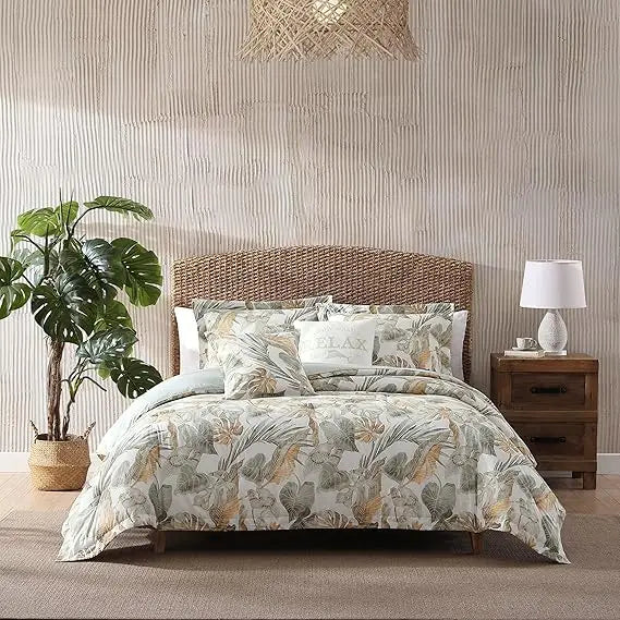 TropiCalm Duvet Cover Set with Pillow Shams