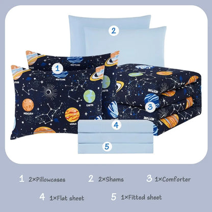Planets and Constellations Full Bedding Set