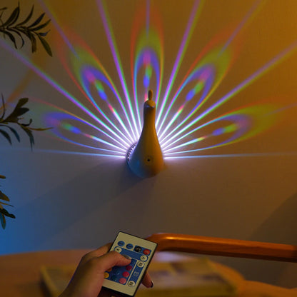 Peacock Glow Wall Light