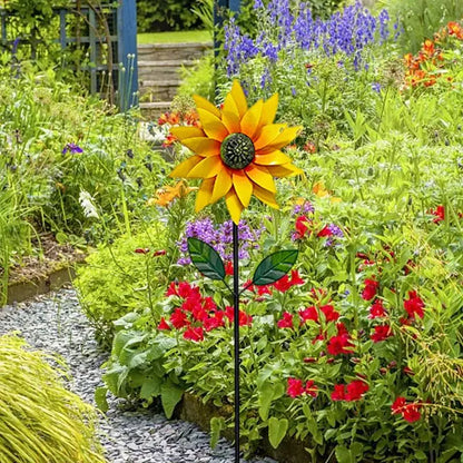 Floral Metal Windmills