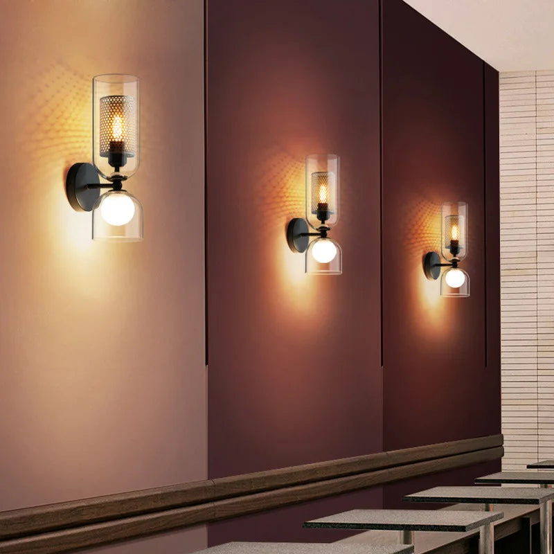 Dualis Ember Glass Wall Sconce