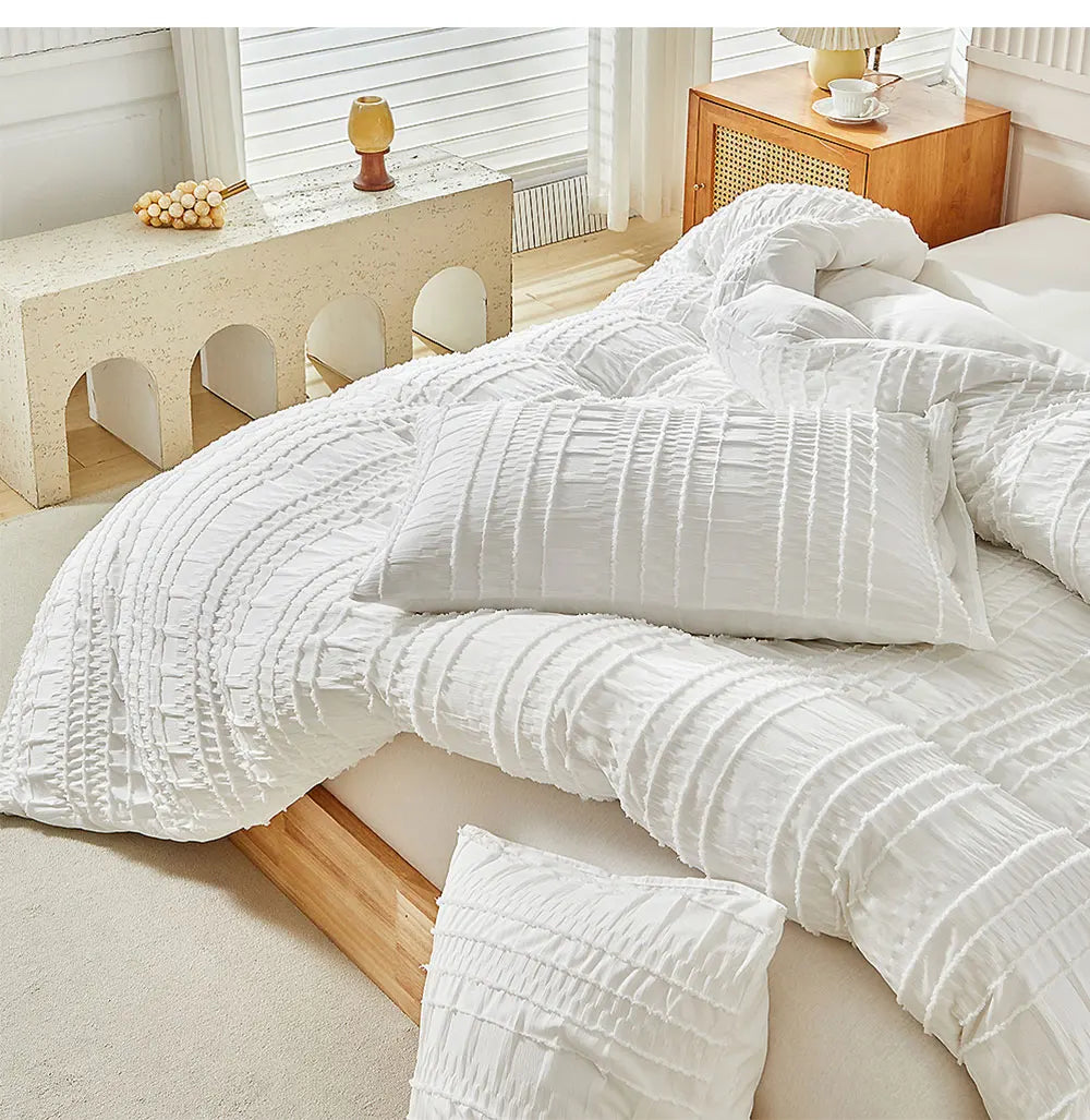 Pleated Tranquility Bedding Set