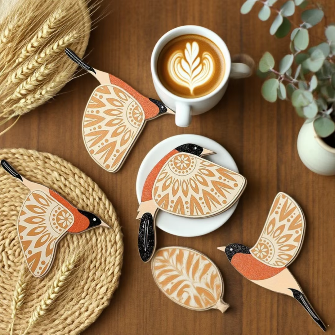 Spirit Birds of Harmony Wall Art (5pcs)