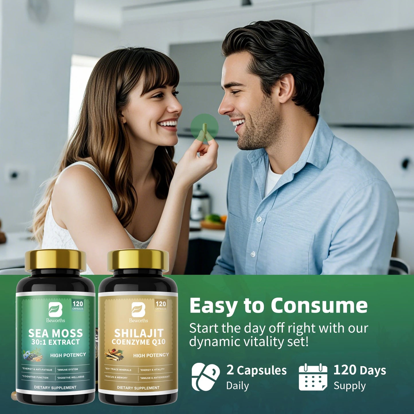 Shilajit & Sea Moss Supplement Set