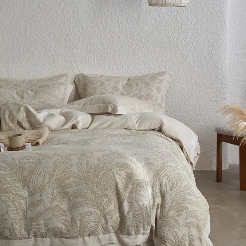 Whisper Fern Jacquard Duvet Set