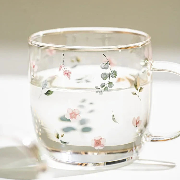 Meadow Blossom Glass Mug