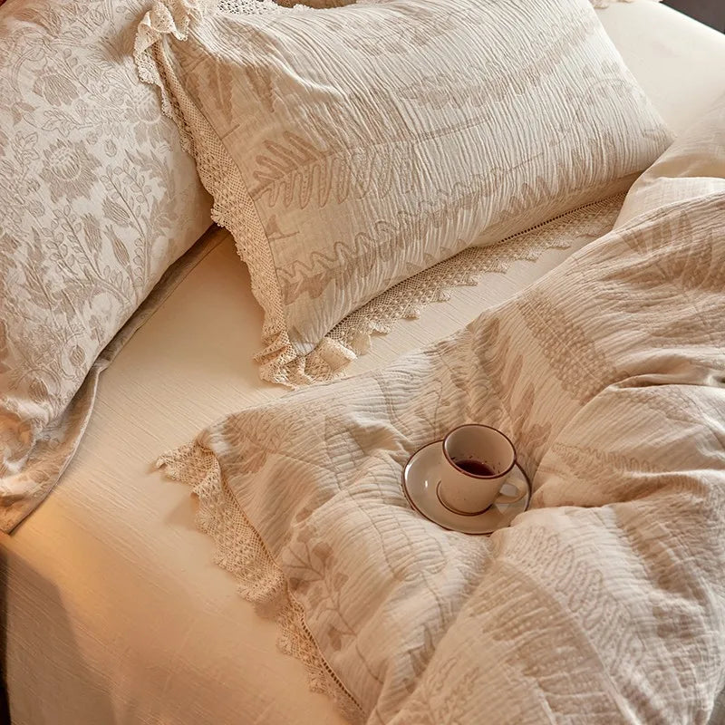 Whisper Fern Jacquard Duvet Set