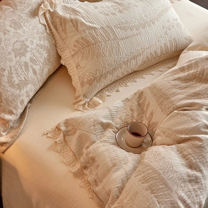 Whisper Fern Jacquard Duvet Set