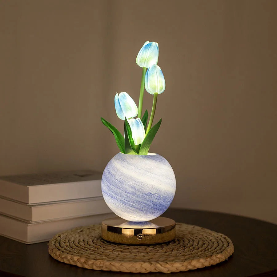 LumiTulip Glow Planet Lamp