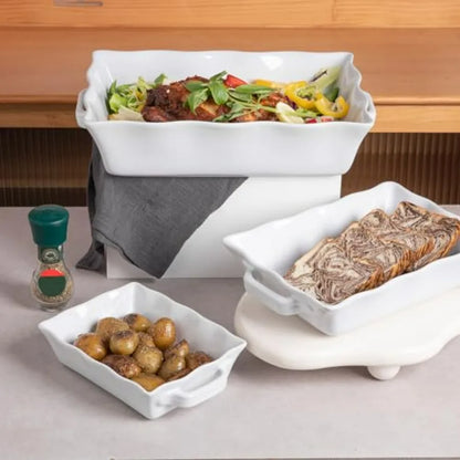 WaveForm Elegance™ Ceramic Bakeware Set