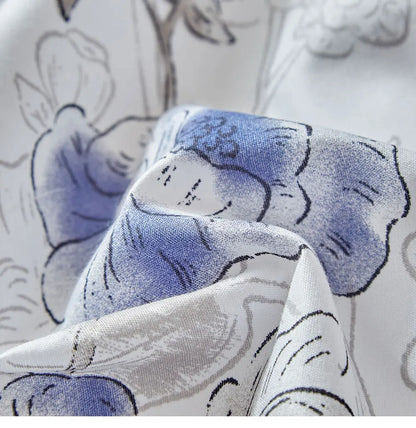 Moonlit Blossom Pom-Pom Duvet Set