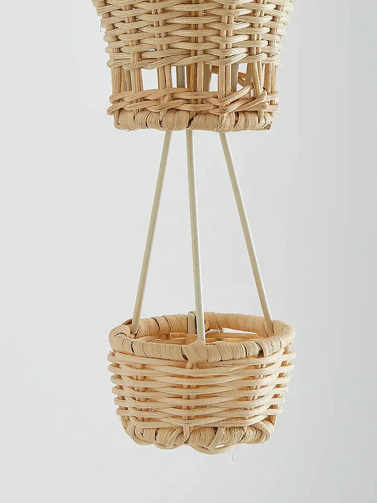 Rattan Hot Air Balloon Pendant Light