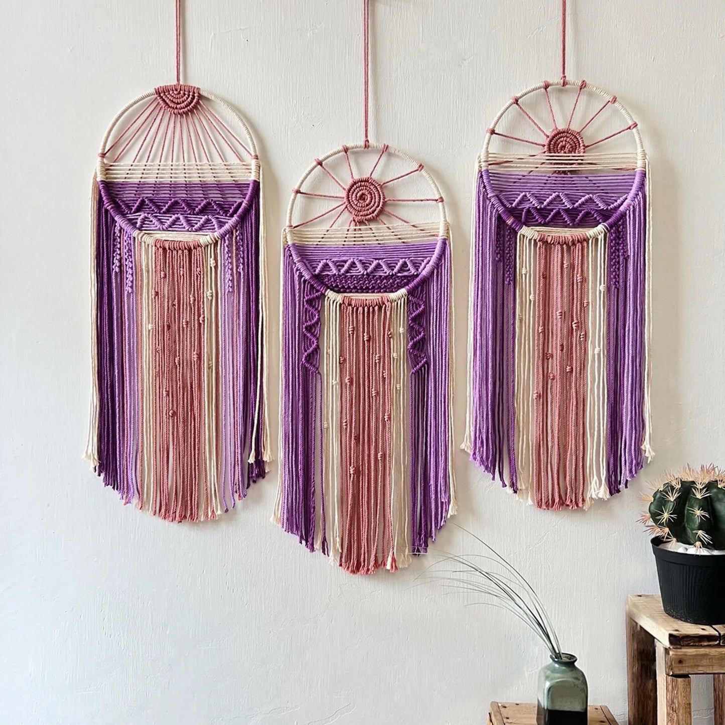 Ray of Serenity Purple Macramé