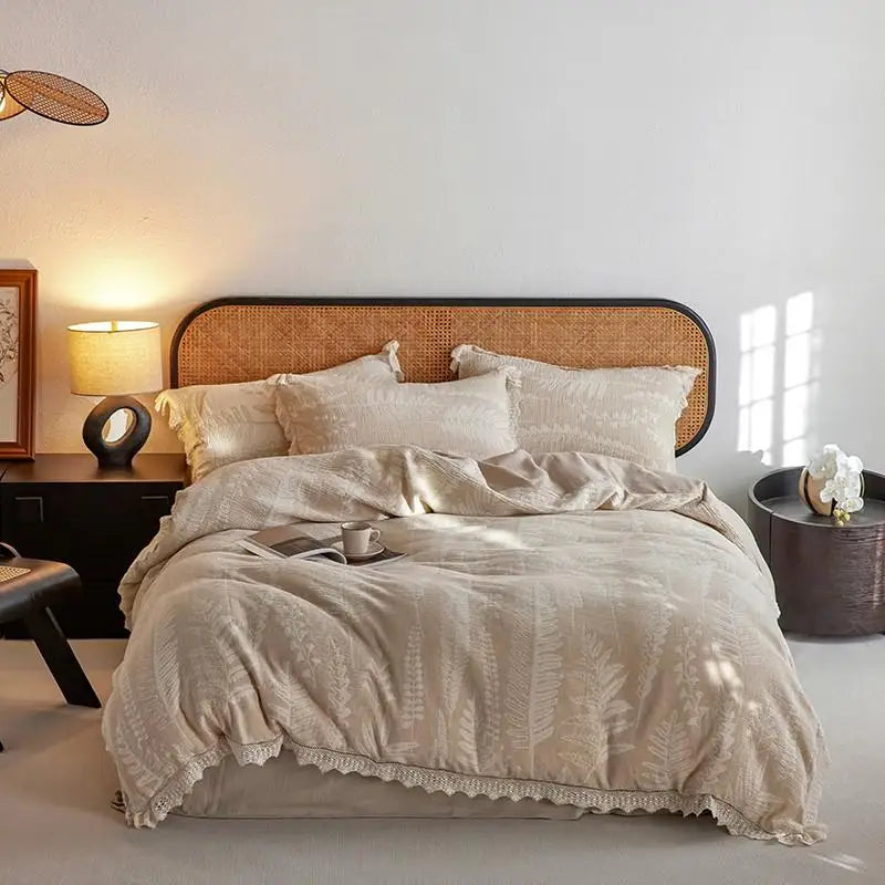 Whisper Fern Jacquard Duvet Set