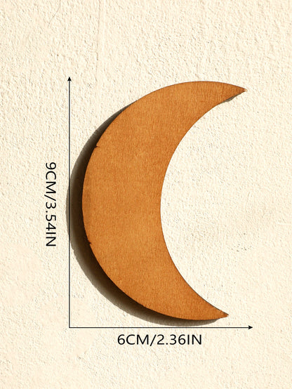 Moon Phase Wall Hanging with Glass Vase